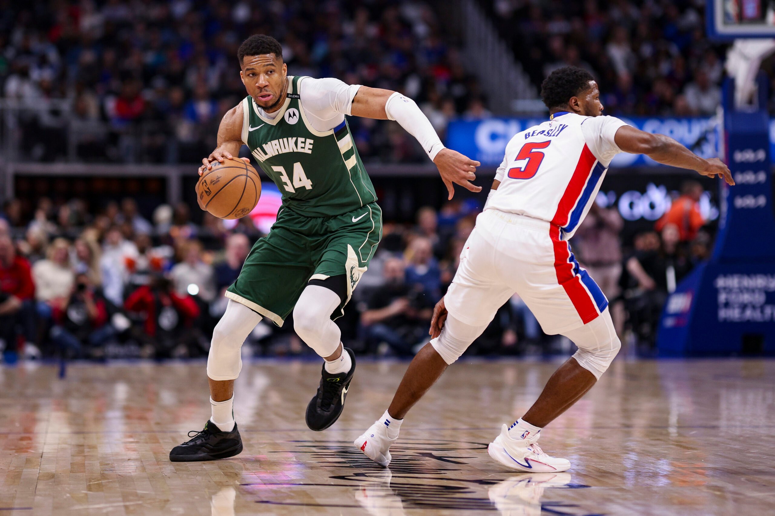 Milwaukee Bucks v Detroit Pistons